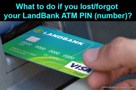 forgot smart card pin|landbank cash card forgot pin.